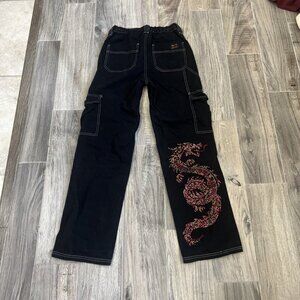 BDG Urban Outfitters Women's Relaxed Skate Jeans Size 26 Black Cargo